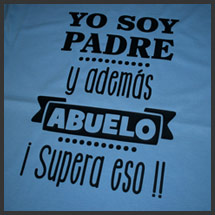 Camiseta soy padre y abuelo