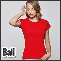 Camiseta de mujer para serigrafía modelo Bali