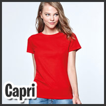 Camiseta mujer para serigrafía modelo Capri
