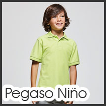 Polo para serigrafía personalizada modelo Pegaso Niño