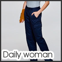 Pantalón de trabajo multibolsillos para vestuario laboral mujer modelo Daily Woman