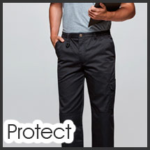 Pantalón de trabajo multibolsillos para vestuario laboral modelo Protect